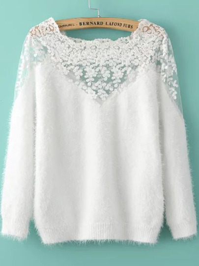 www.shein.com/Lace-Paneled-Mohair-White-Sweater-p-235542-cat-1734.html?aff_id=1642